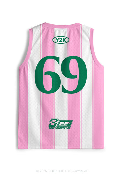 Deep Green Gods Favorite Fag Pride Y2K Sport Jersey Tank Cherrykitten