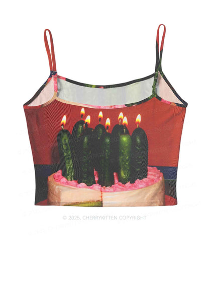 Pickle Cake Y2K Mesh Cami Tank Cherrykitten