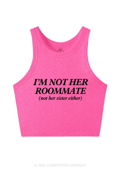 Im Not Her Roommate Pride Y2K Crop Tank Top Cherrykitten
