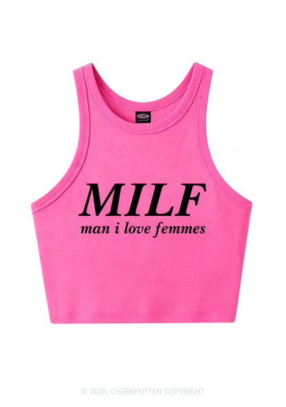 Man I Love Femme Y2K Crop Tank Top Cherrykitten