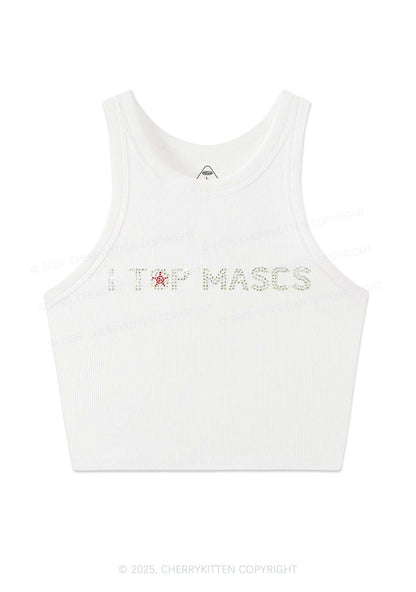 Rhinestone I Top Mascs Pride Y2K Crop Tank Top Cherrykitten