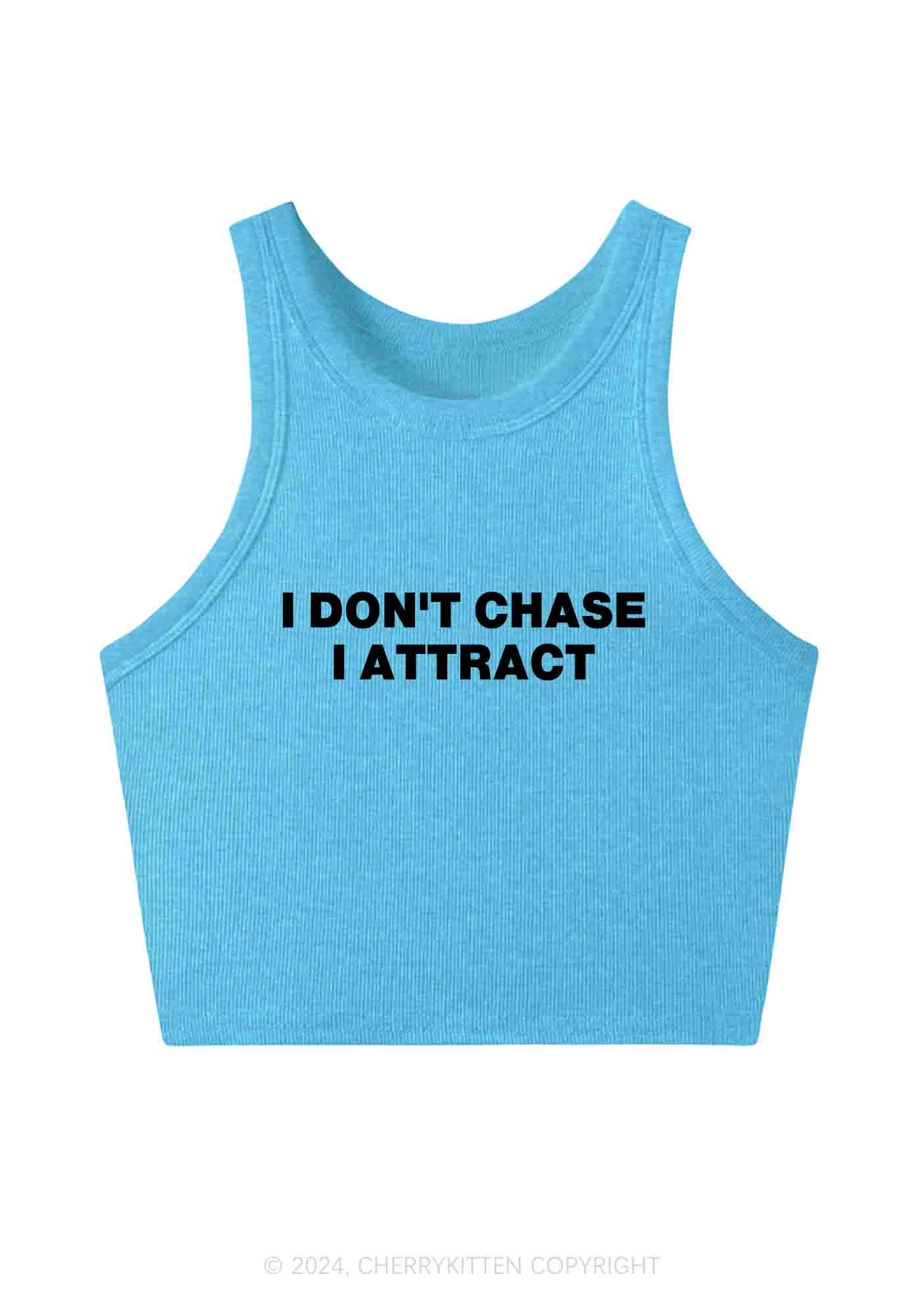 I Don't Chase Y2K Crop Tank Top Cherrykitten