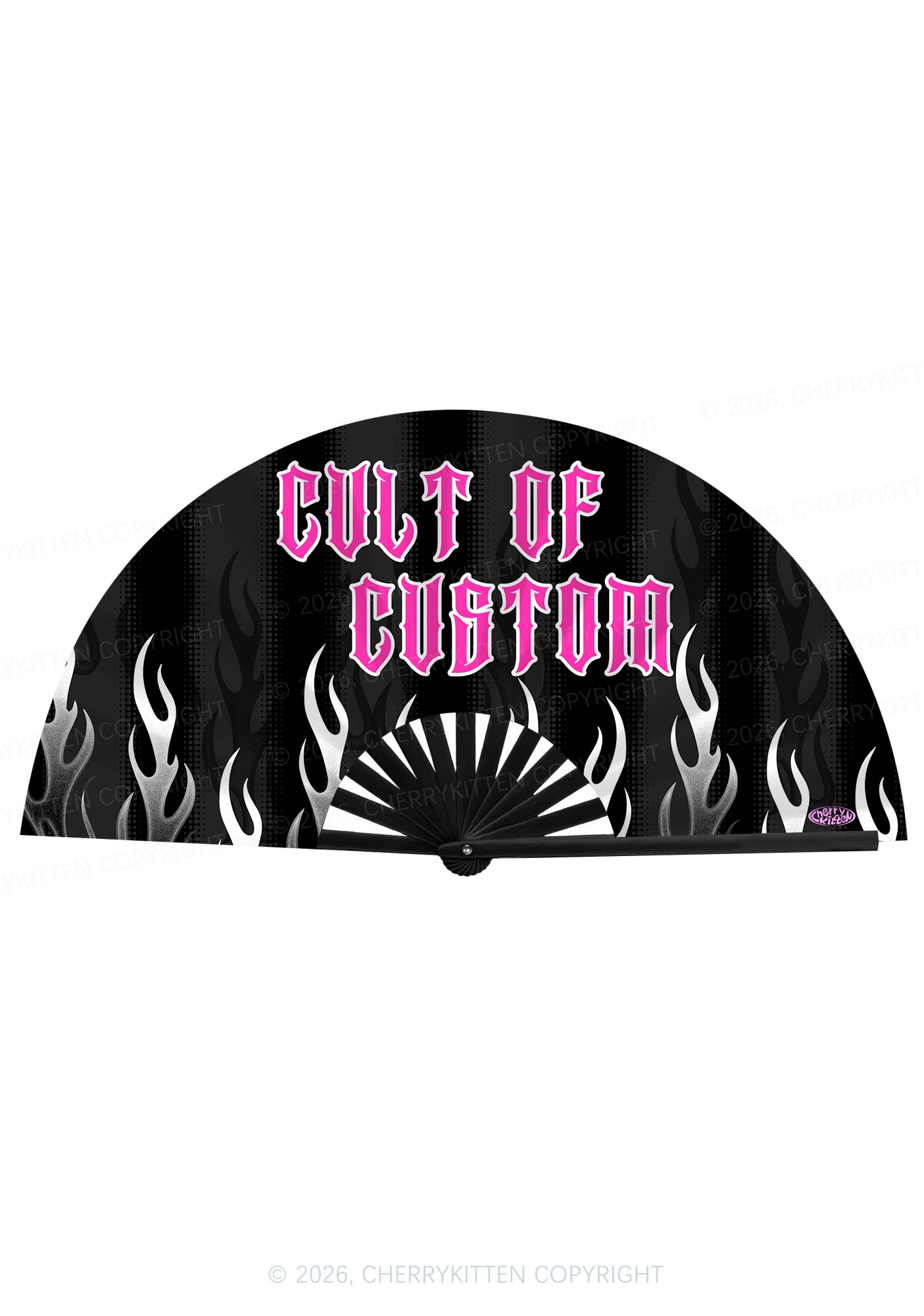 Cult Of Custom Y2K Rave Hand Fan Cherrykitten