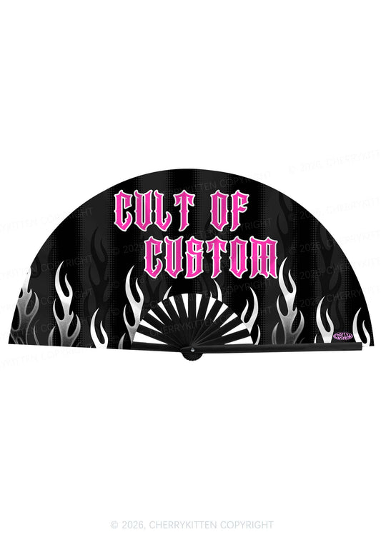 Cult Of Custom Y2K Rave Hand Fan Cherrykitten