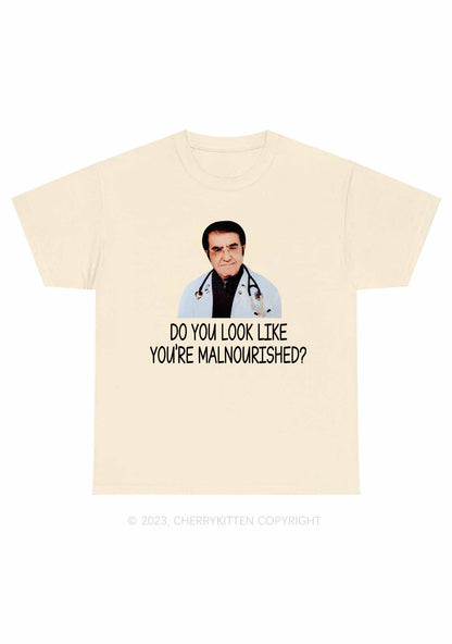 You're Malnourished Y2K Chunky Shirt Cherrykitten