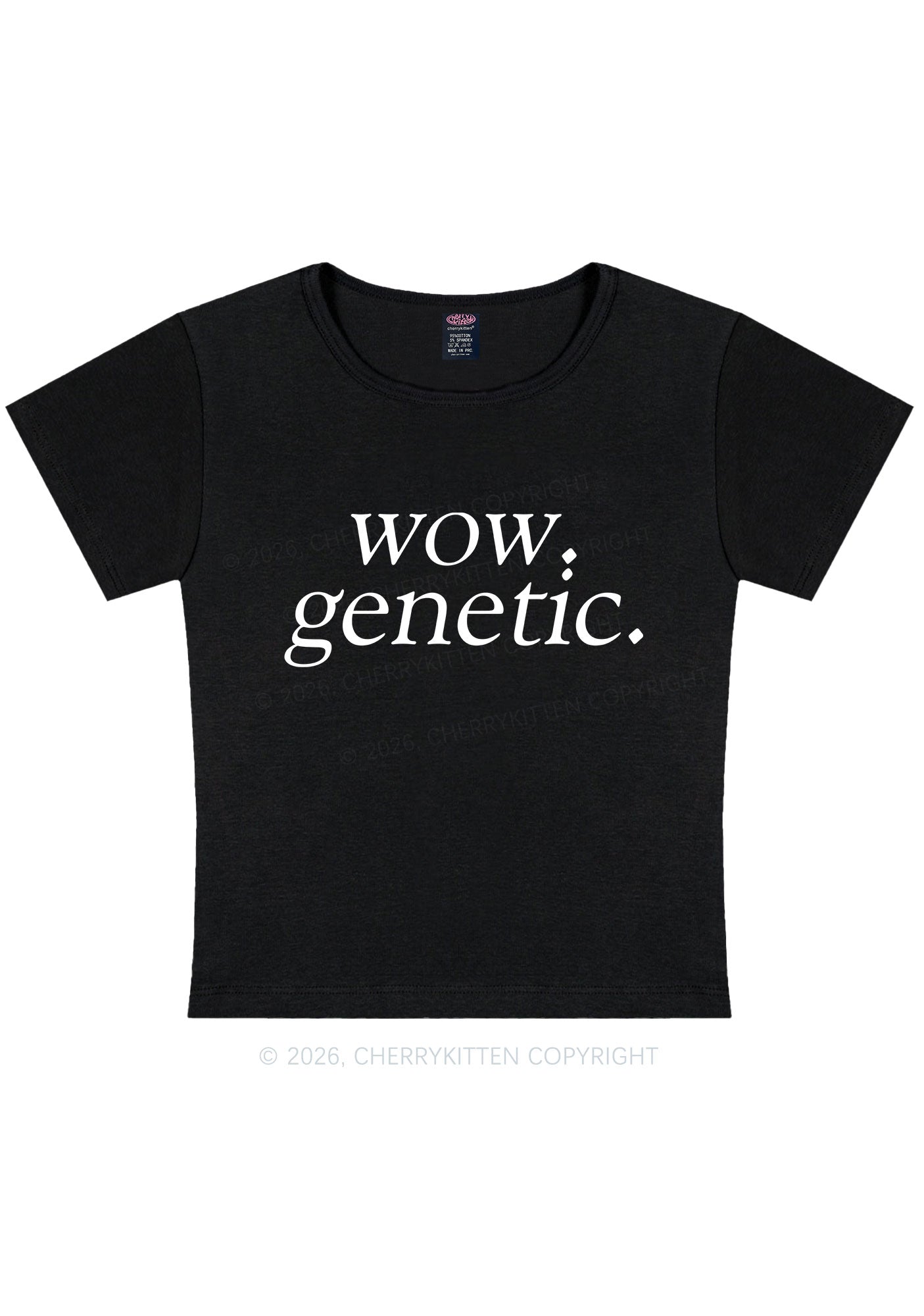 Wow Genetic HR Y2K Baby Tee Cherrykitten