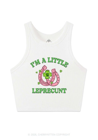 Im A Little Leprecxxt St Patricks Y2K Crop Tank Top Cherrykitten