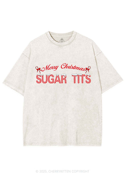 Christmas Sugar Txts Y2K Shirts Washed Tee Cherrykitten