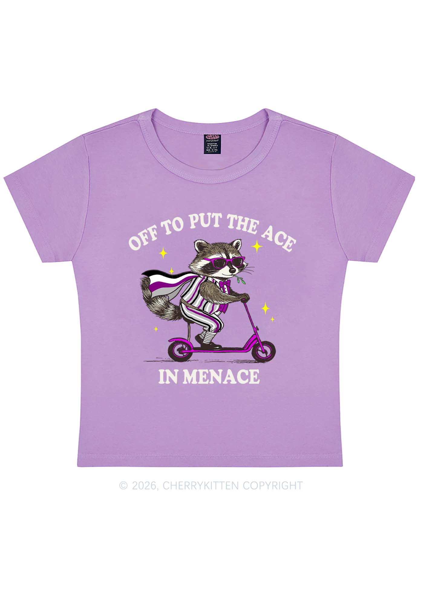 Put The Ace In Menace Pride Y2K Baby Tee Cherrykitten