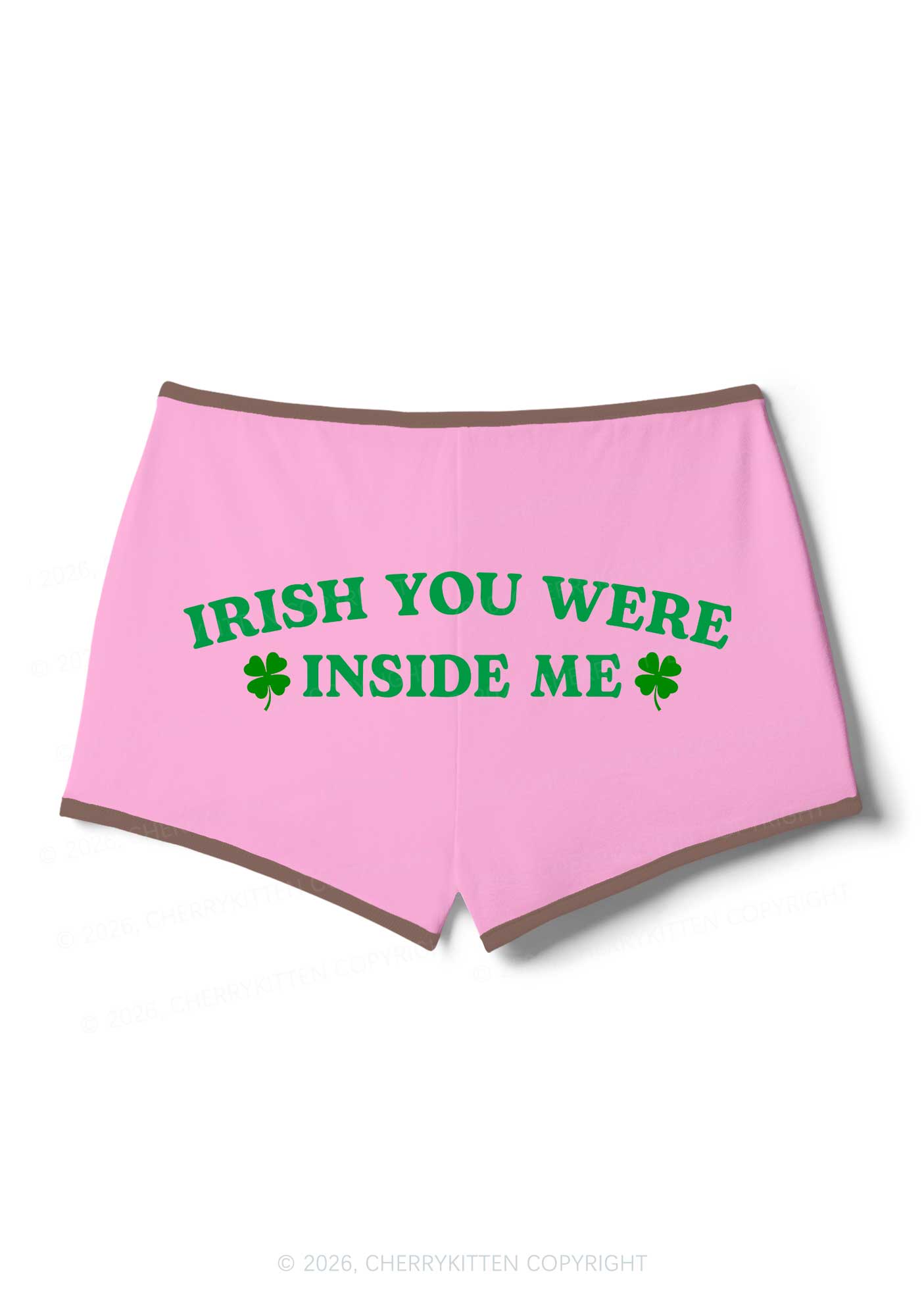 Irish Inside Me St Patricks Y2K Booty Shorts Cherrykitten