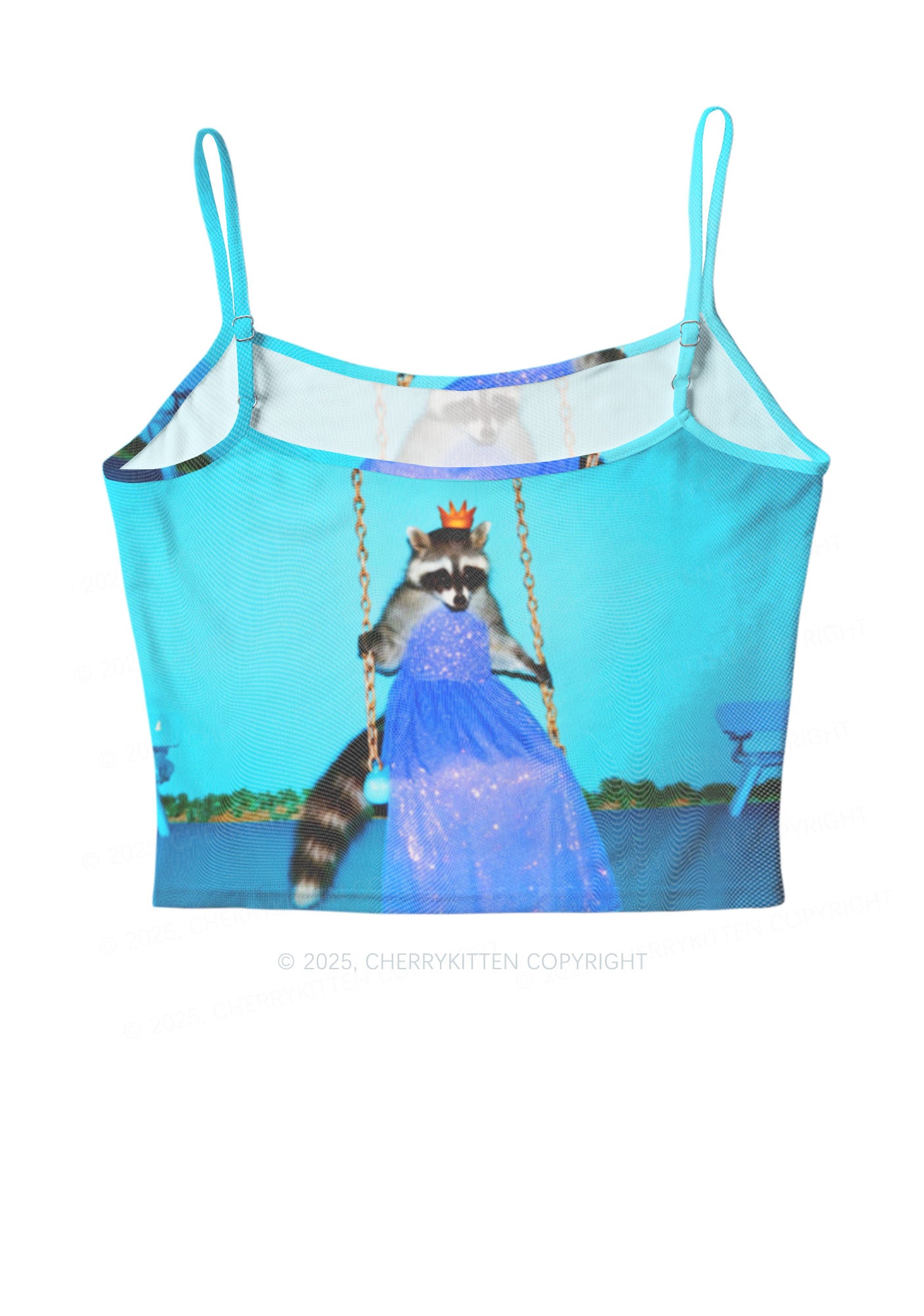 Princess Raccoon Y2K Mesh Cami Tank Cherrykitten