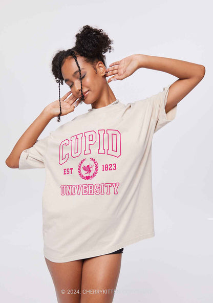 Cupid University Y2K Valentine's Day Washed Tee Cherrykitten