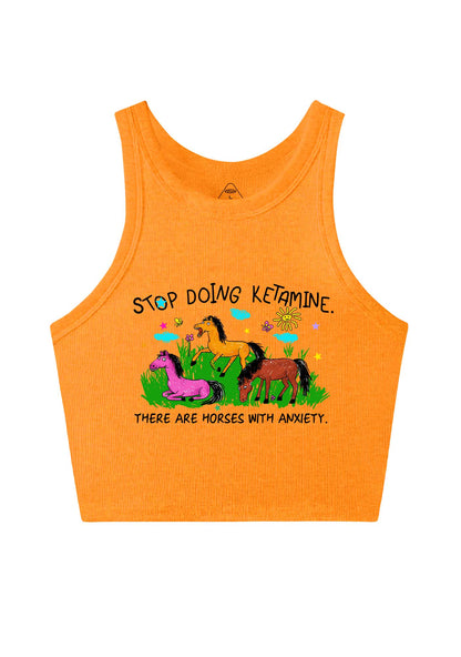 Stop Doing Kxxamine Y2K Crop Tank Top Cherrykitten