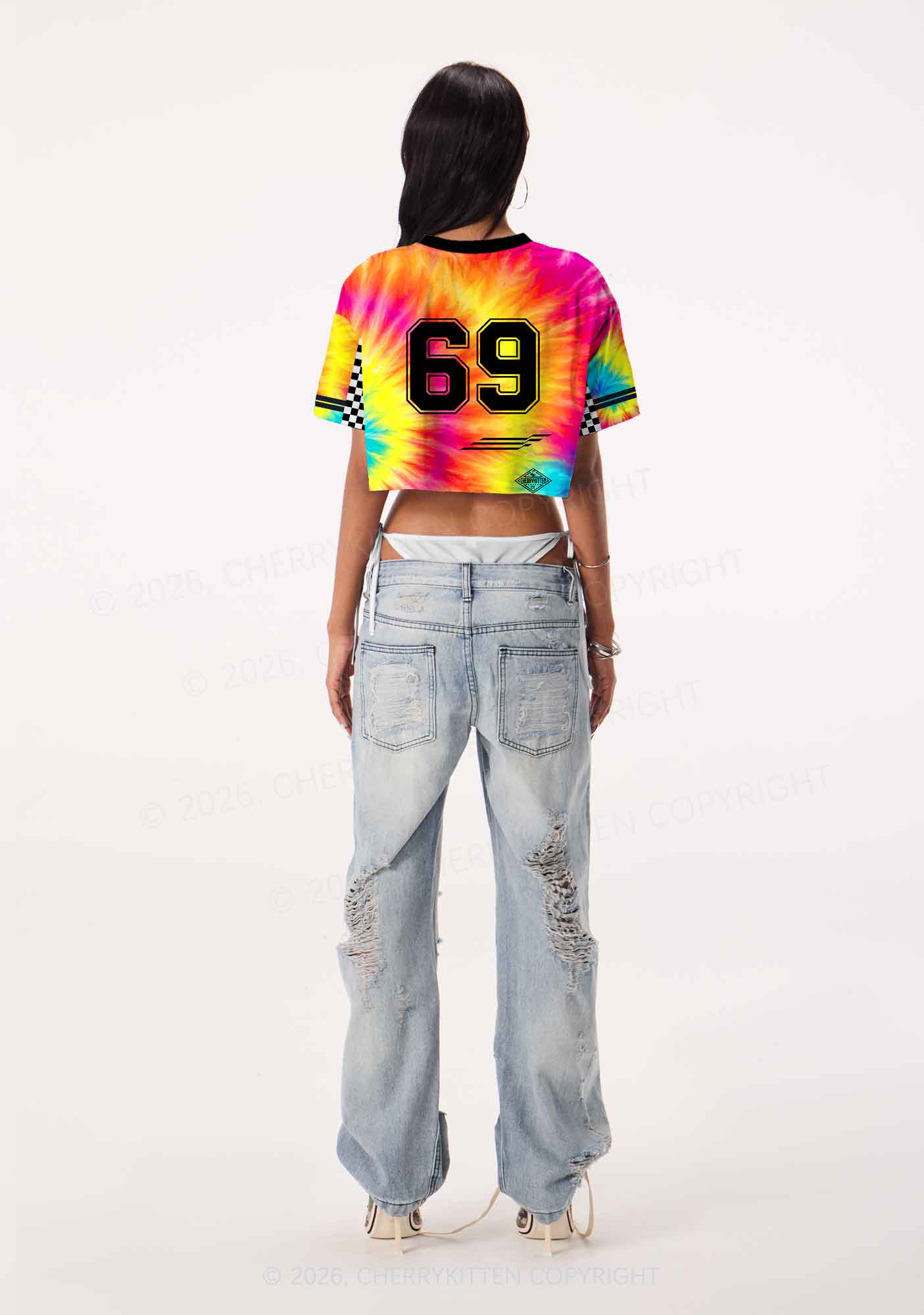 Lick The Toad Y2K Crop Sport Jersey Shirts Cherrykitten