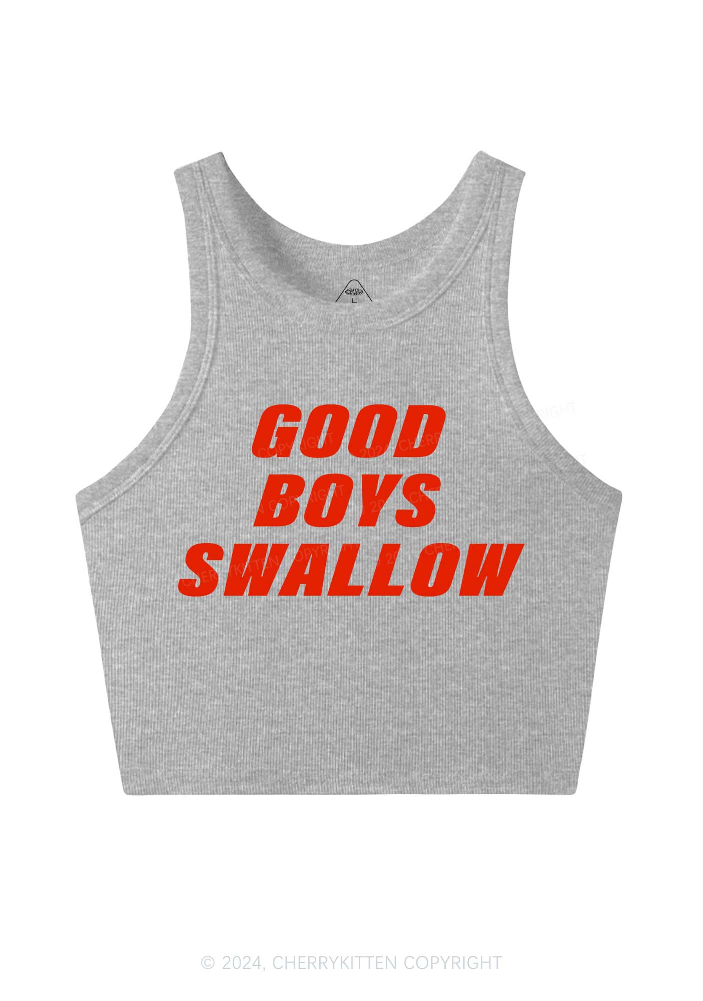Good Boys Swallow Y2K Crop Tank Top Cherrykitten
