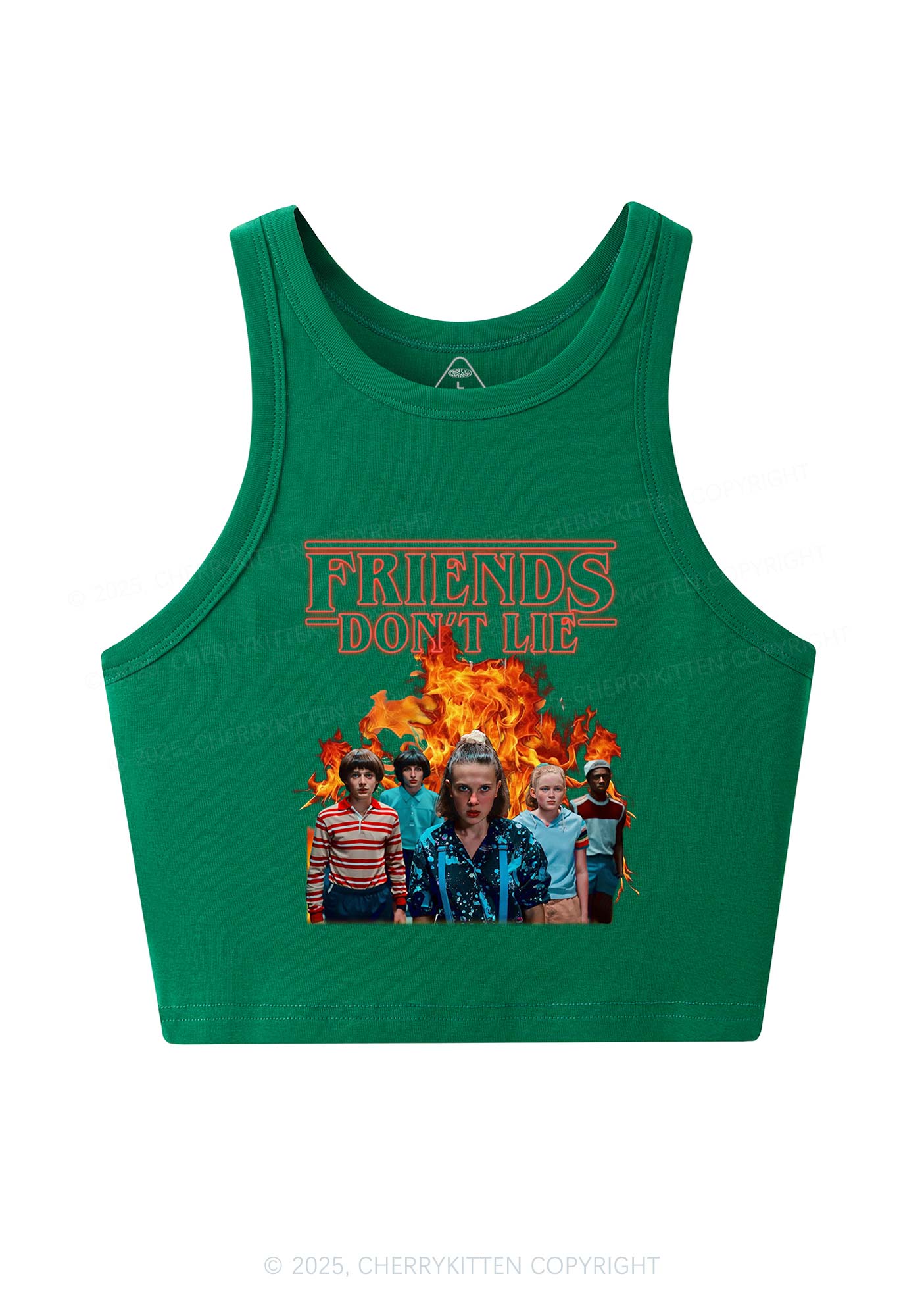 Real Friends Y2K Crop Tank Top Cherrykitten