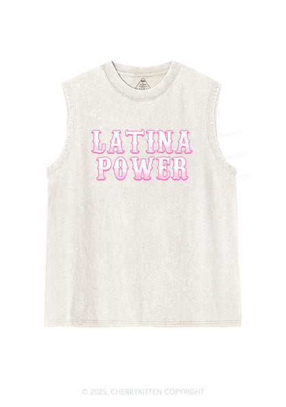 Latina Power Y2K Washed Tank Cherrykitten