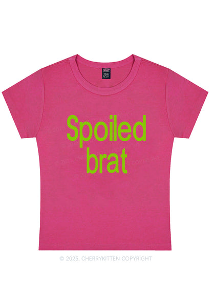Spoiled Brat Y2K Baby Tee Cherrykitten