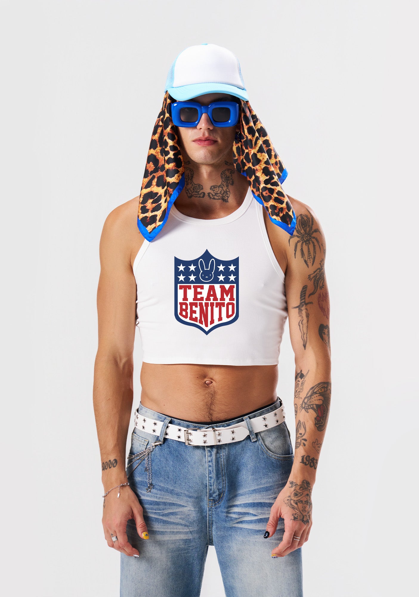 Team Bunny Y2K Crop Tank Top Cherrykitten