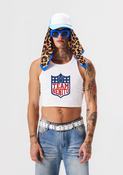 Team Bunny Y2K Crop Tank Top Cherrykitten