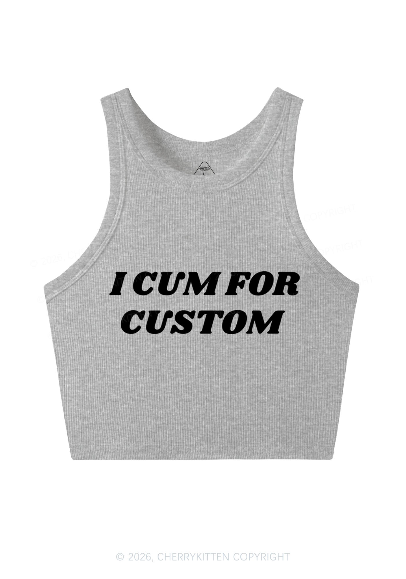 I Cxm For Custom Y2K Crop Tank Top Cherrykitten