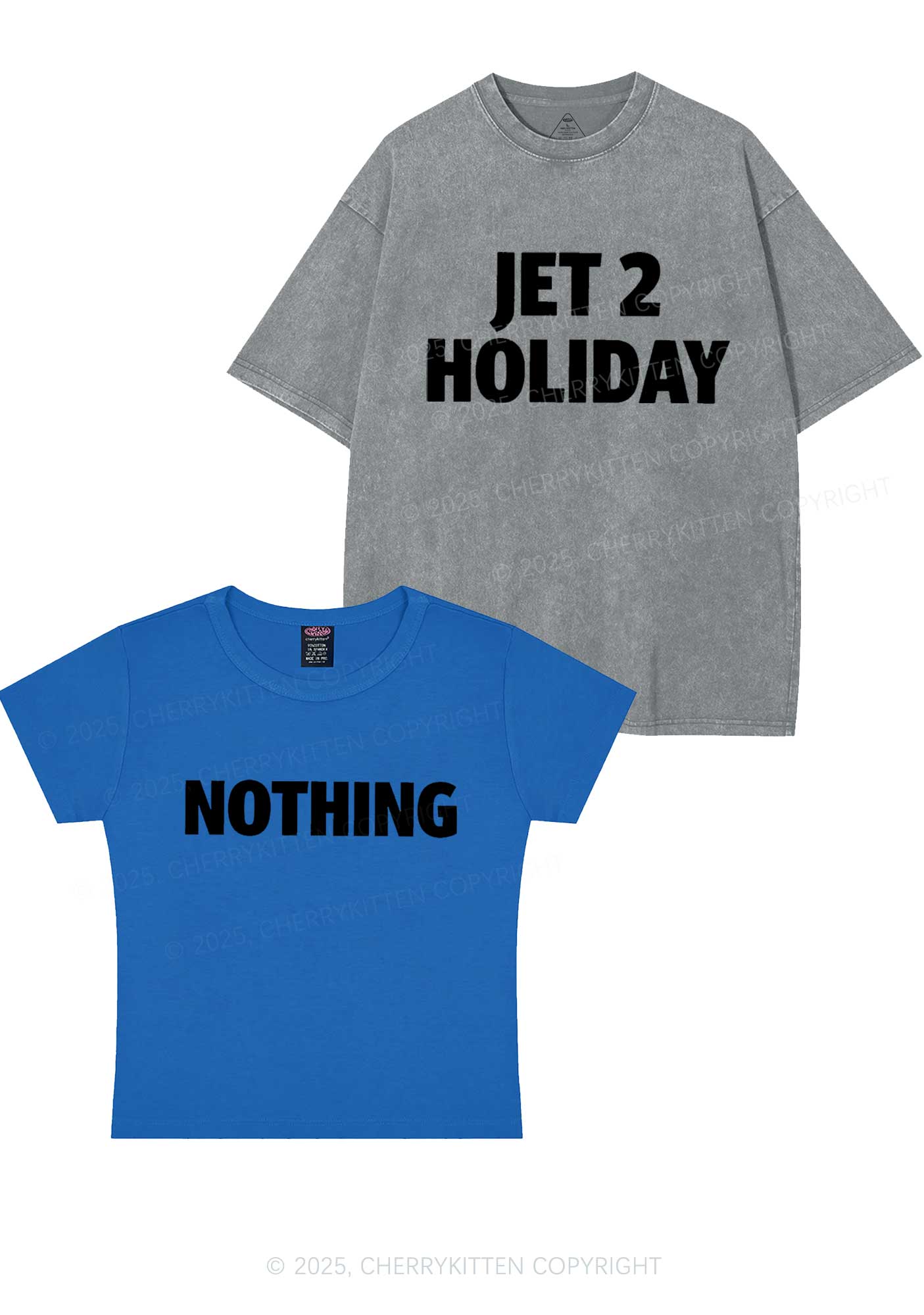 Jet Holiday Nothing Y2K Valentine's Day Couple Shirt Cherrykitten