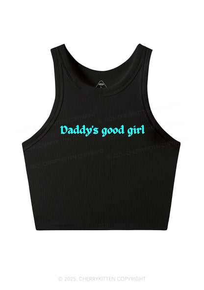 Daddys Good Girl Y2K Crop Tank Top Cherrykitten