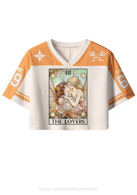 The Fairy Lovers Pride Y2K Crop Sport Jersey Shirts Cherrykitten