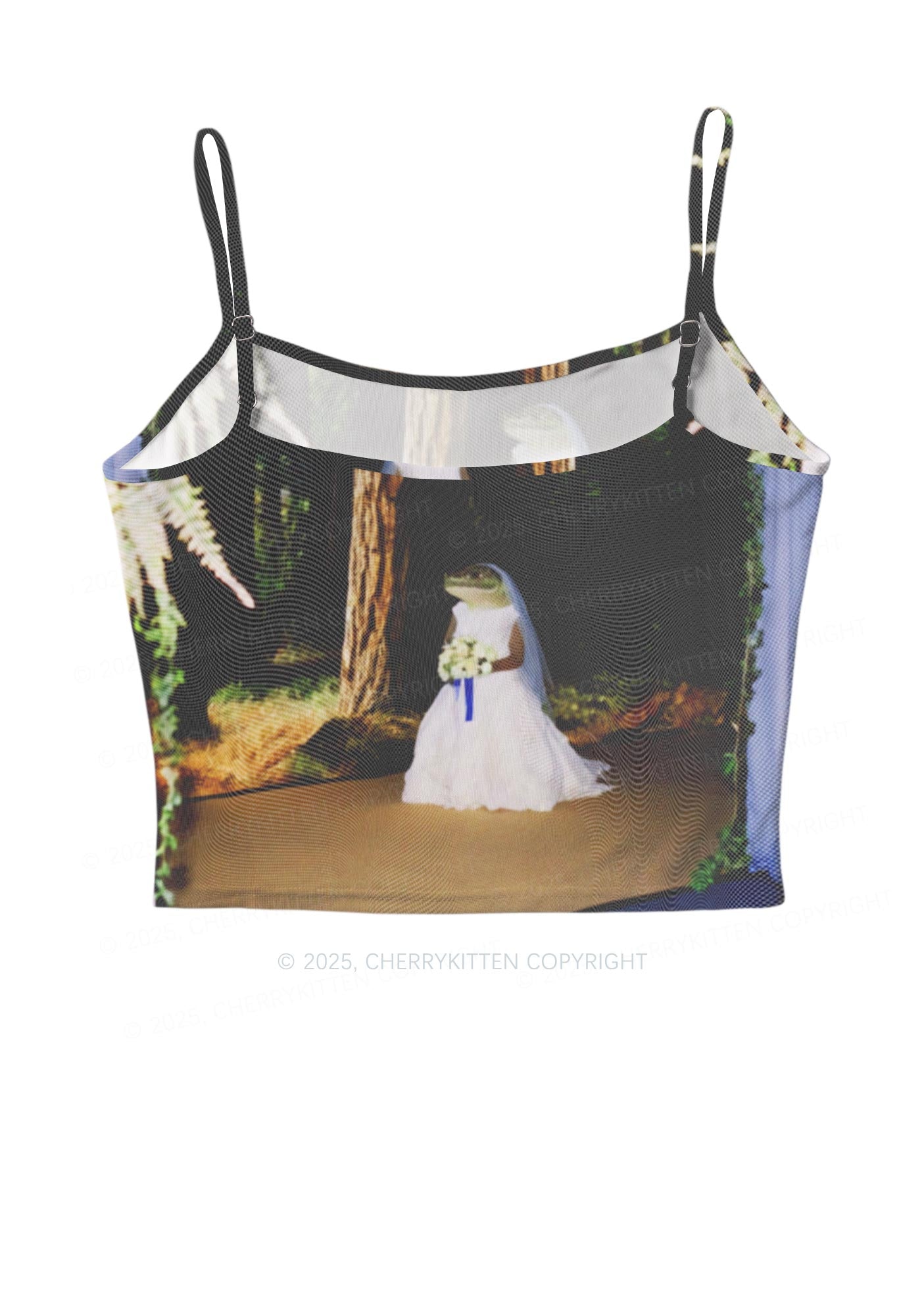Crocodile Bride Y2K Mesh Cami Tank Cherrykitten