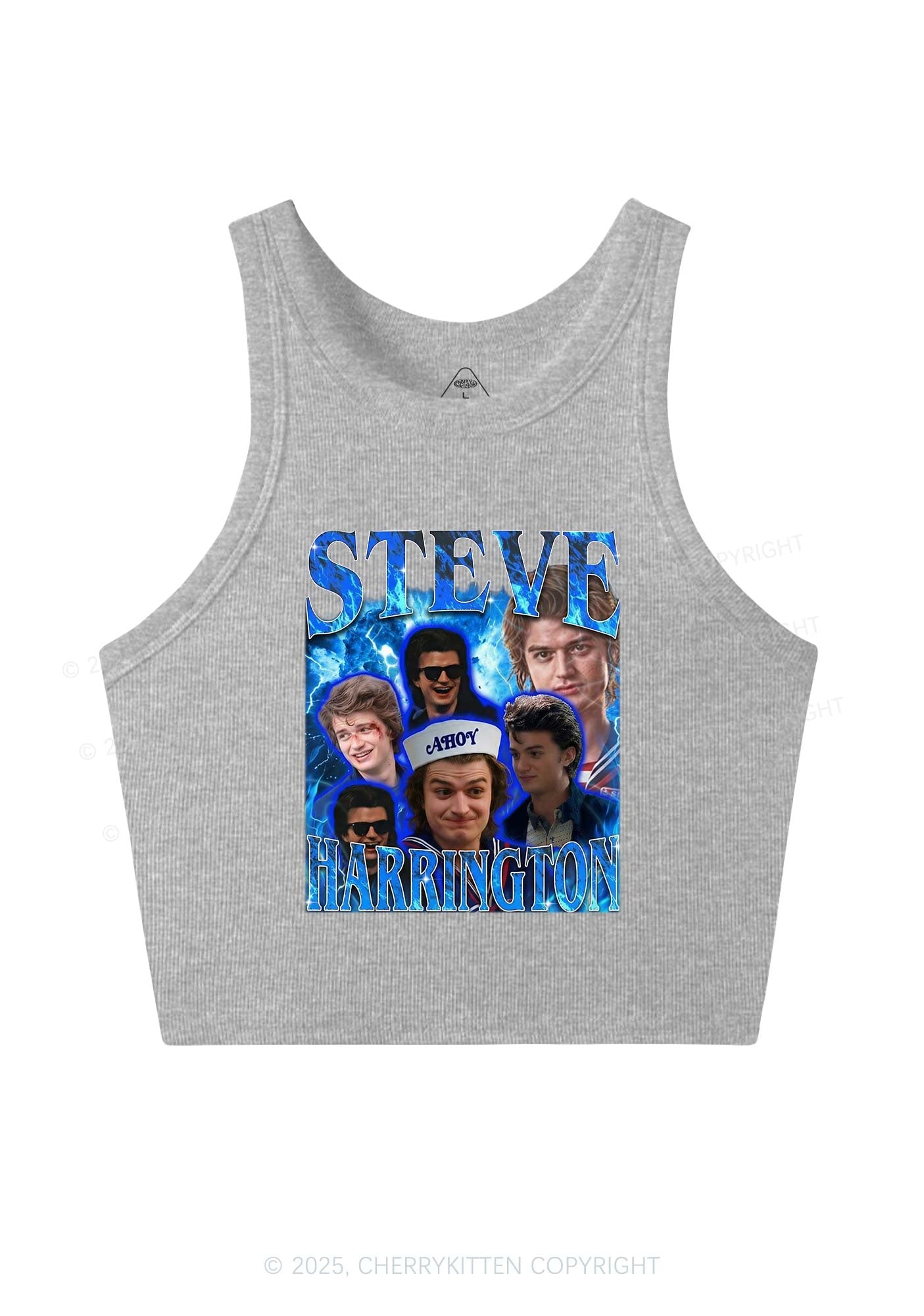 SH Blue Blaze Y2K Crop Tank Top Cherrykitten