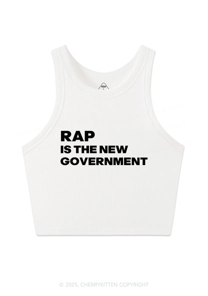 Rap Government Y2K Crop Tank Top Cherrykitten