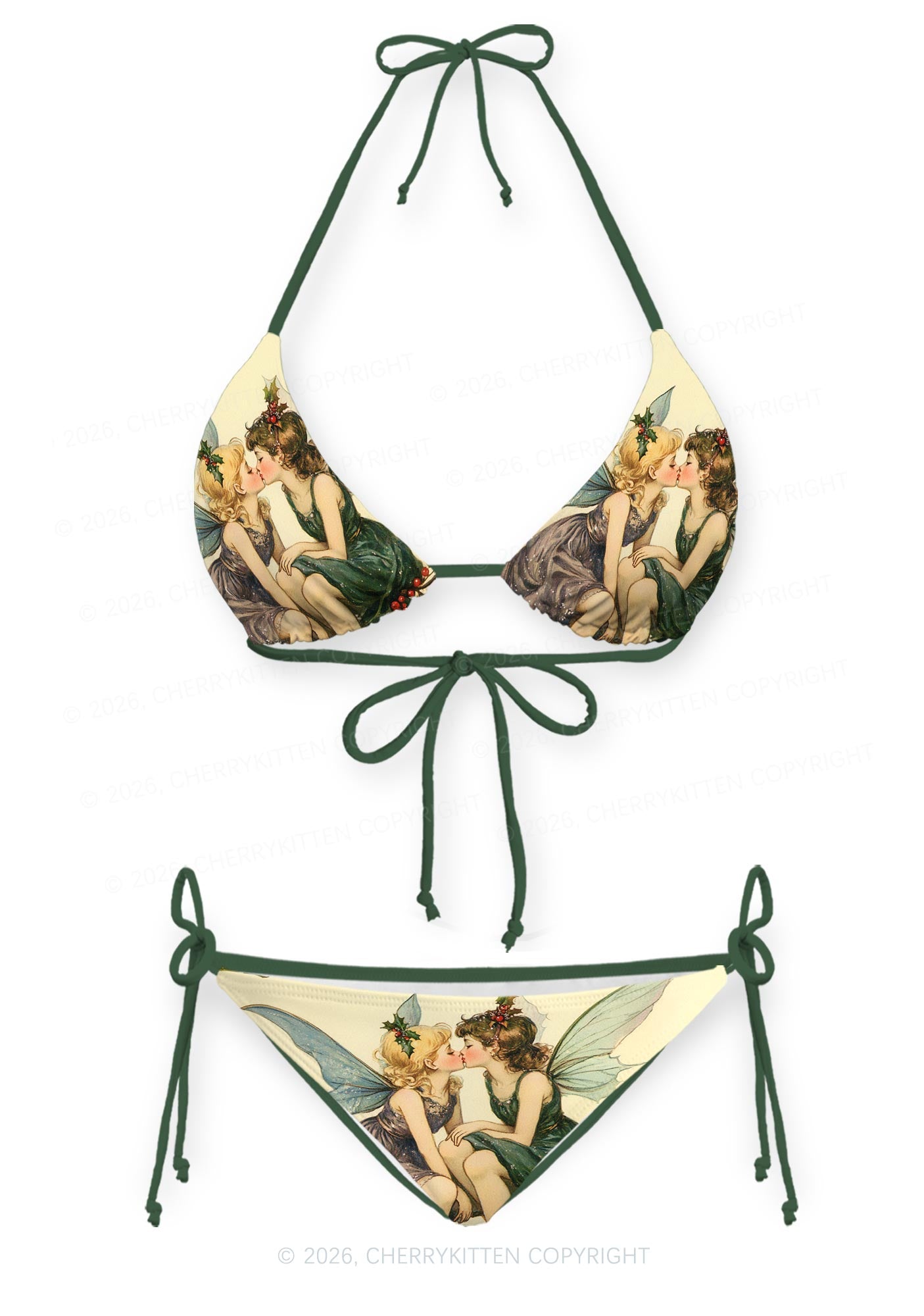 Fairy Kiss Pride Y2K Print Bikini Set Cherrykitten