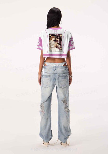 The Roommates Pride Y2K Crop Sport Jersey Shirts Cherrykitten