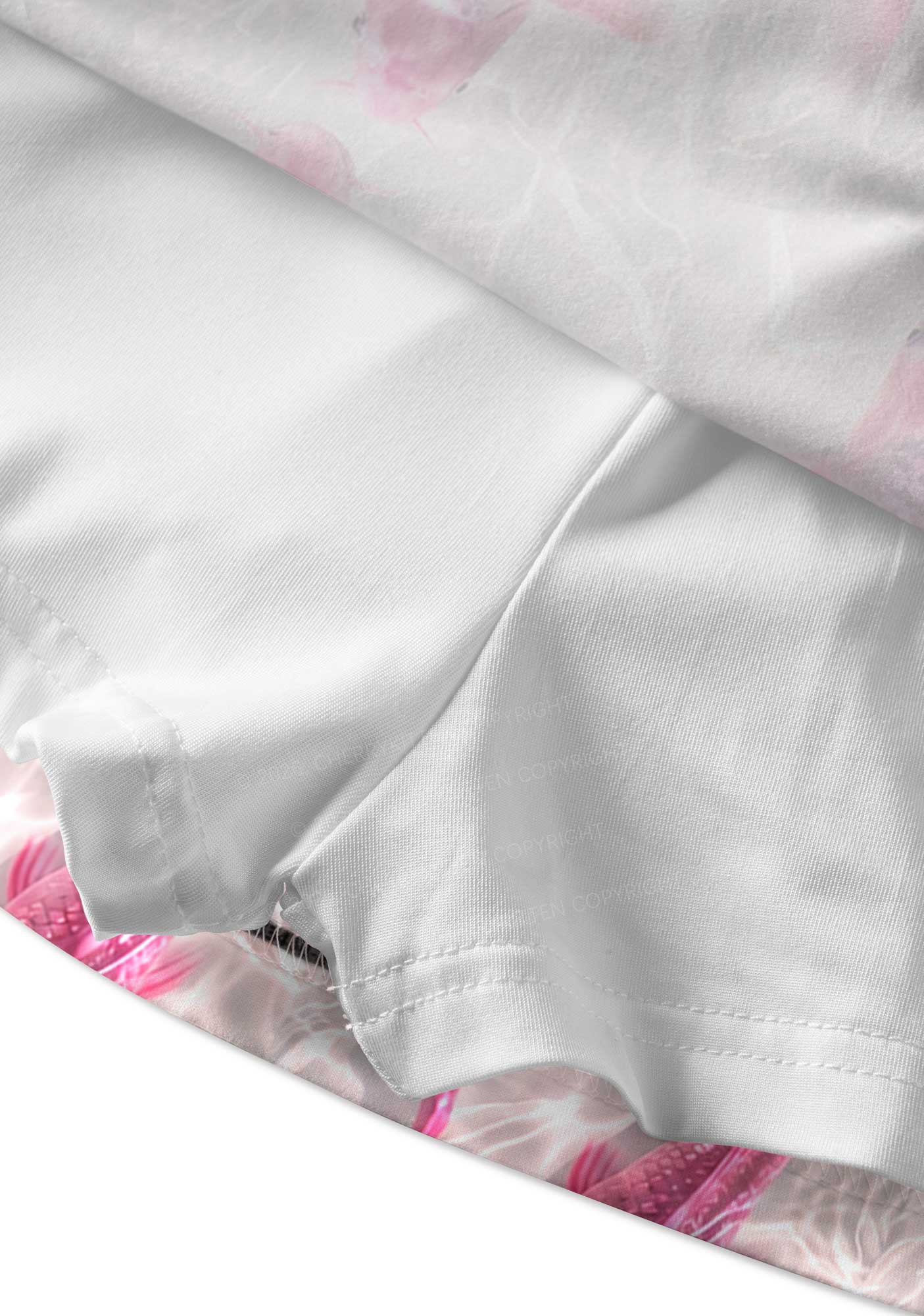 Pink Carp Water Ripple Y2K Print Mini Skirt Cherrykitten