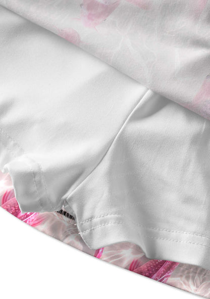 Pink Carp Water Ripple Y2K Print Mini Skirt Cherrykitten