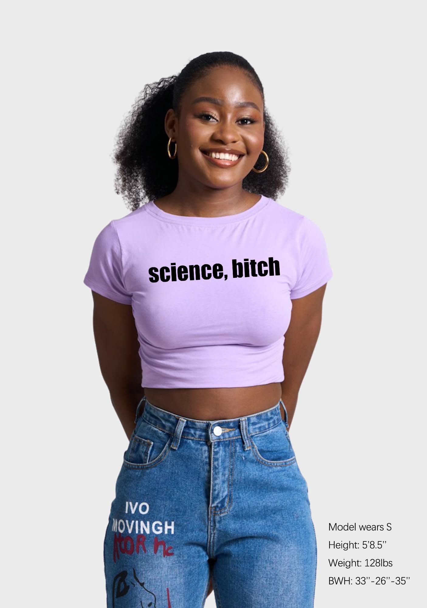 Science Bixxh Y2K Baby Tee