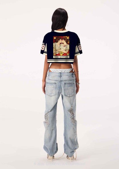 Redhead Women Kissing Pride Y2K Crop Sport Jersey Shirts Cherrykitten