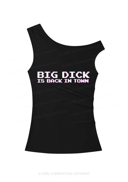 Big Is Back In Town Y2K Off Shoulder Tank Top Cherrykitten
