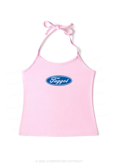 Faggot Pride Y2K Halter Neck Cami Cherrykitten