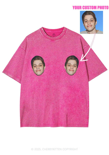 Custom Double Face Y2K Shirts Washed Tee Cherrykitten