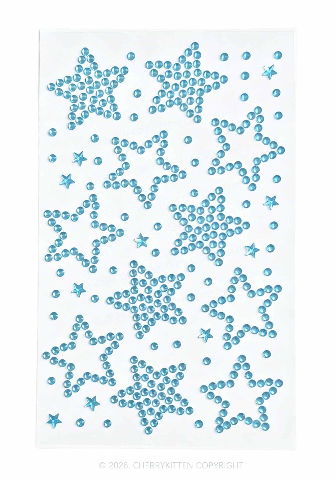 1pc Star Rhinestone Y2K Face Sticker Cherrykitten