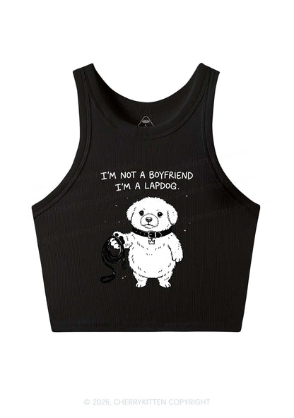 Im A Lapdog Y2K Crop Tank Top Cherrykitten