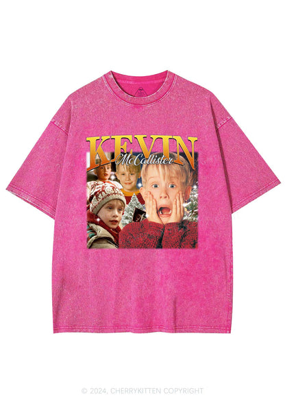 Christmas Kevin Alone Y2K Washed Tee Cherrykitten