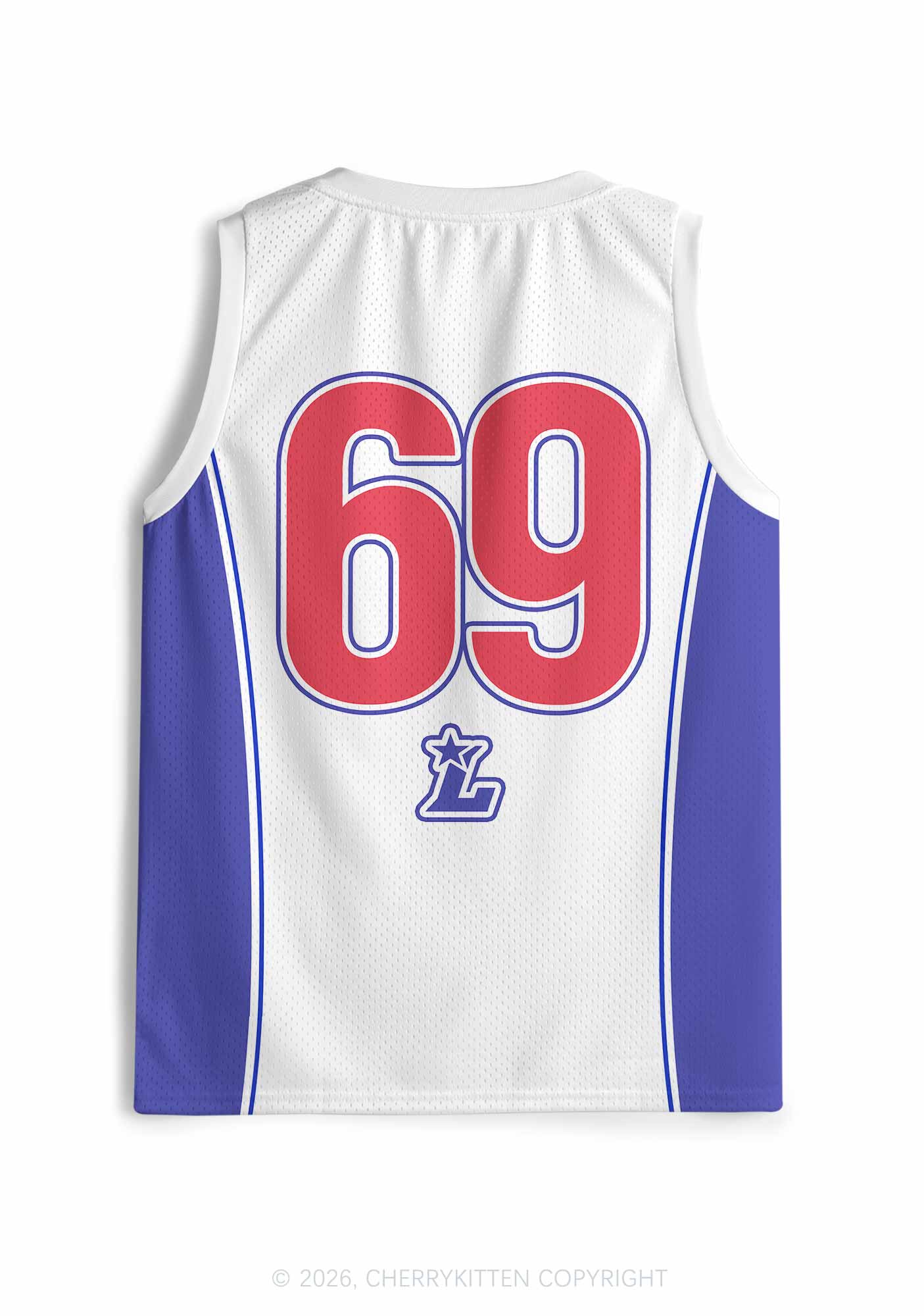 White Live Laugh Lesbian Pride Y2K Sport Jersey Tank Cherrykitten