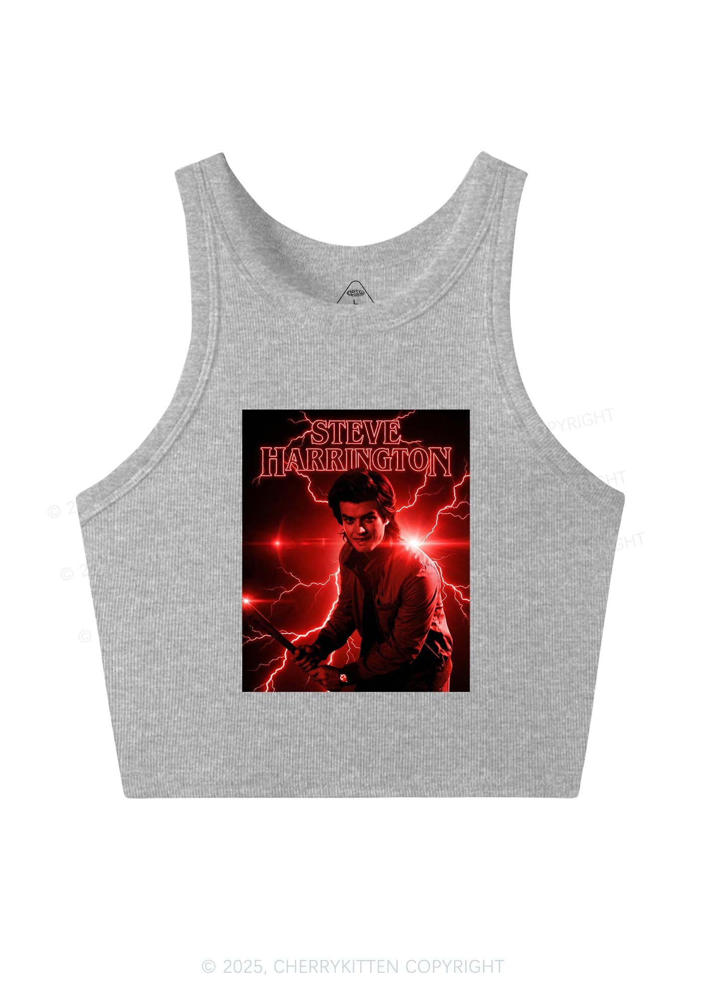 SH Red Lightning Y2K Crop Tank Top Cherrykitten