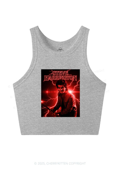 SH Red Lightning Y2K Crop Tank Top Cherrykitten
