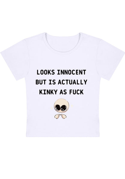 Curvy Innocent But Kinky As F Baby Tee