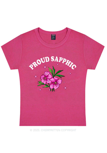 Proud Sapphic Y2K Baby Tee Cherrykitten