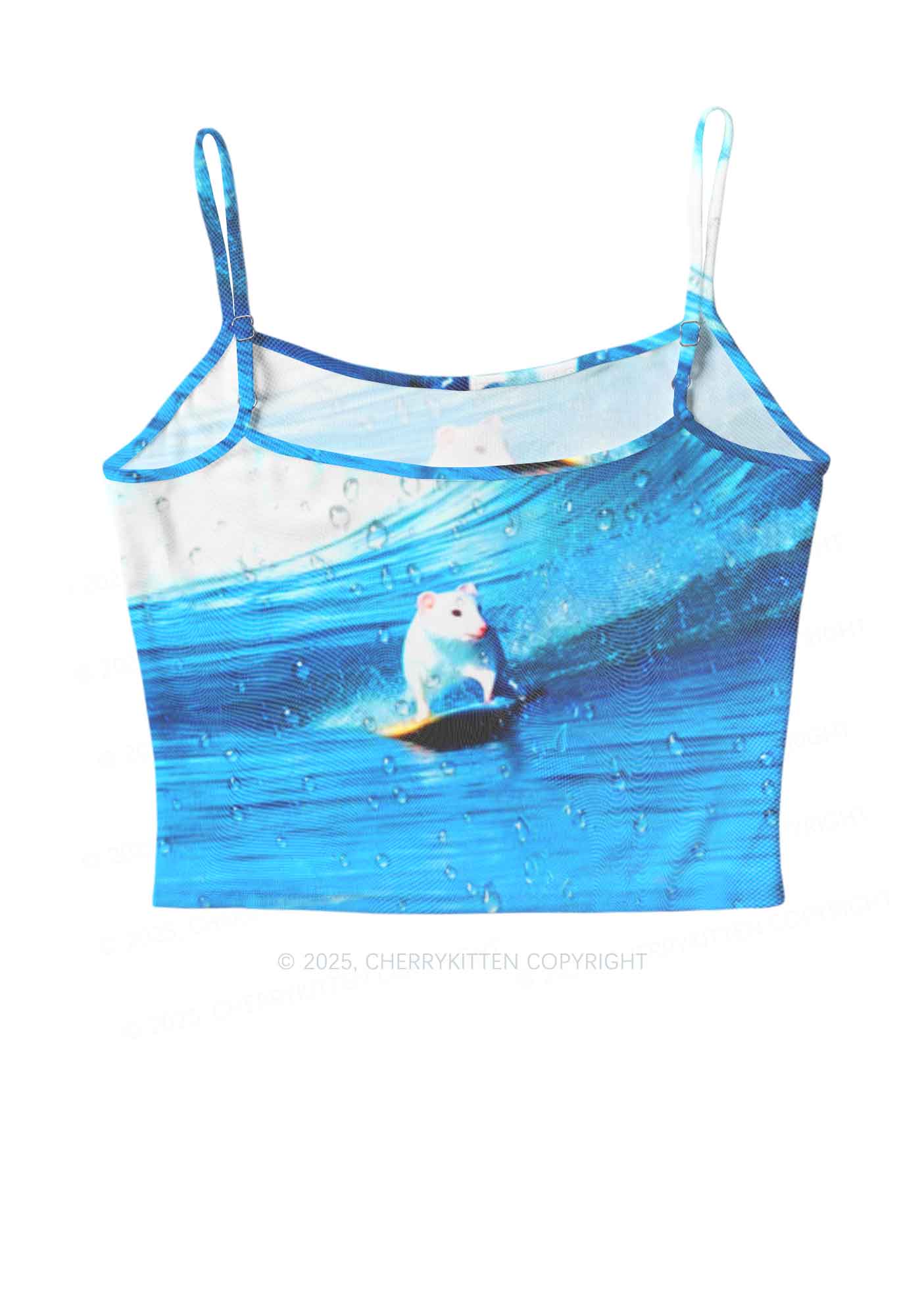 Surfing Mouse Y2K Mesh Cami Tank Cherrykitten