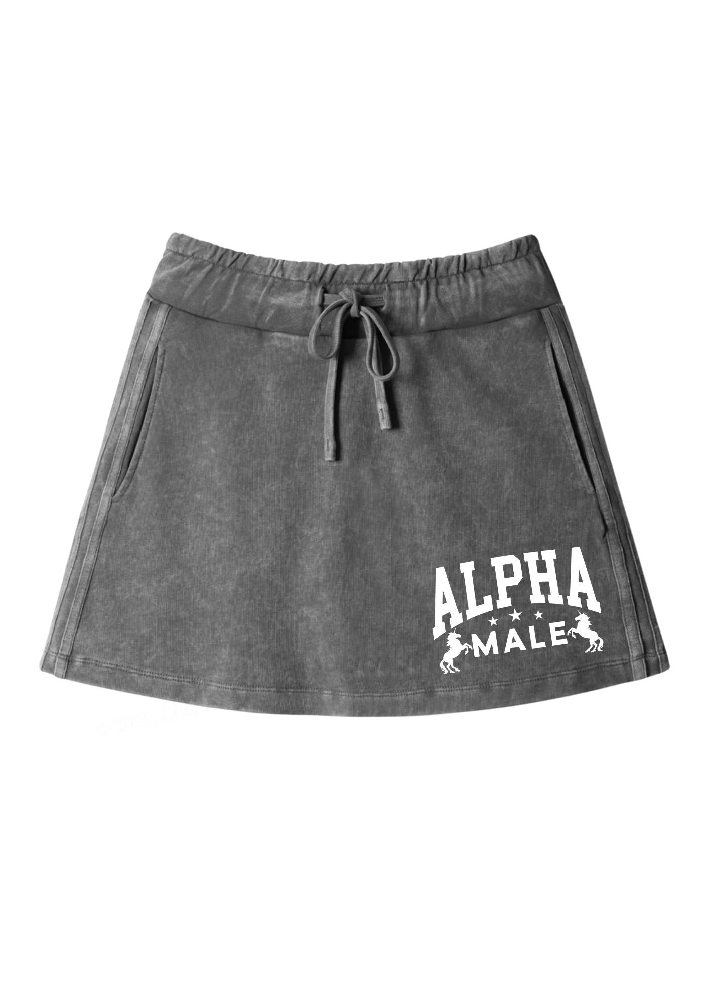 Alpha Male Y2K Washed Mini Skirts Cherrykitten